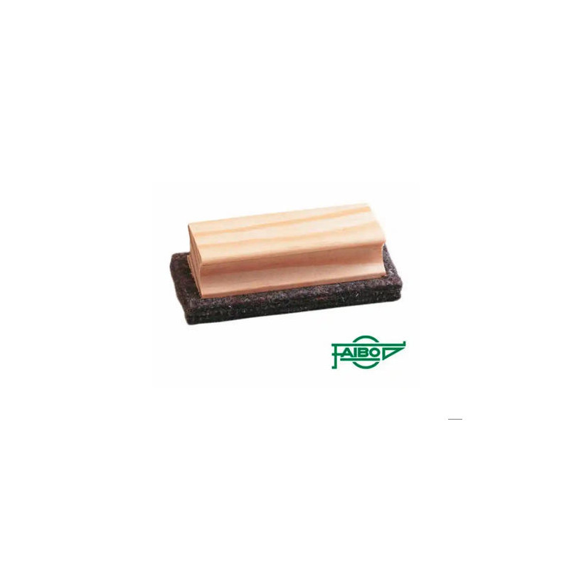 BORRADOR FAIBO FIELTRO PIZARRA VERDE EMPUÑADURA MADERA 4X11 CM