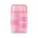 SACAPUNTAS MAPED PLASTICO CONNECT 2 USOS CON GOMA COLORES PASTEL SURTIDOS