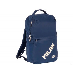 MOCHILA ESCOLAR MILAN CON CIERRE DE SEGURIDAD 15 LITROS 430 SINCE 1918 COLOR AZUL
