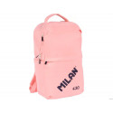 MOCHILA ESCOLAR MILAN CON CIERRE DE SEGURIDAD 15 LITROS 430 SINCE 1918 COLOR ROSA