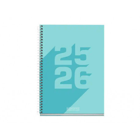 AGENDA ESPIRAL ESCOLAR MIQUELRIUS BASIC DIN A5 SEMANA VISTA 25-26 TAPA CARTON FORRADO AZUL AGENDA ESPIRAL ESCOLAR MIQUELRIUS BASIC DIN A5 SEMANA VISTA 25-26 TAPA CARTON FORRADO AZUL