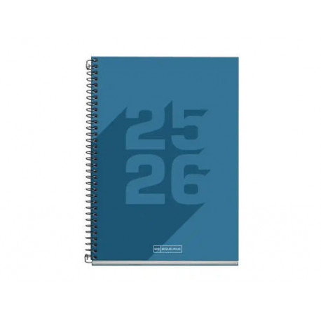 AGENDA ESPIRAL ESCOLAR MIQUELRIUS BASIC DIN A5 DIA PAGINA 25-26 TAPA CARTON FORRADO AZUL MARINO AGENDA ESPIRAL ESCOLAR MIQUELRIUS BASIC DIN A5 DIA PAGINA 25-26 TAPA CARTON FORRADO AZUL MARINO