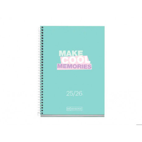AGENDA ESPIRAL ESCOLAR MIQUELRIUS ACTIVA OCTAVO DIA PAGINA 25-26 TAPA CARTON FORRADO VERDE AGENDA ESPIRAL ESCOLAR MIQUELRIUS ACTIVA OCTAVO DIA PAGINA 25-26 TAPA CARTON FORRADO VERDE