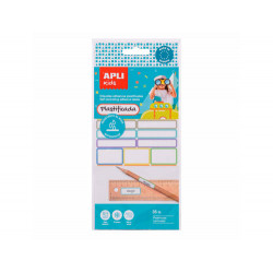 ETIQUETA APLI KIDS PLASTIFICADA BLISTER DE 35 UNIDADES