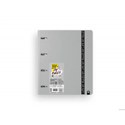 CARPETA CARCHIVO MY RULES 4 ANILLAS 35 MM POLIPROPILENO FOAM 360 DIN A4 RECAMBIO 100 H CON GOMILLA C