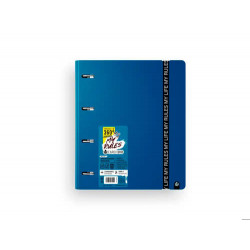 CARPETA CARCHIVO MY RULES 4 ANILLAS 35 MM POLIPROPILENO FOAM 360 DIN A4 RECAMBIO 100 H CON GOMILLA C