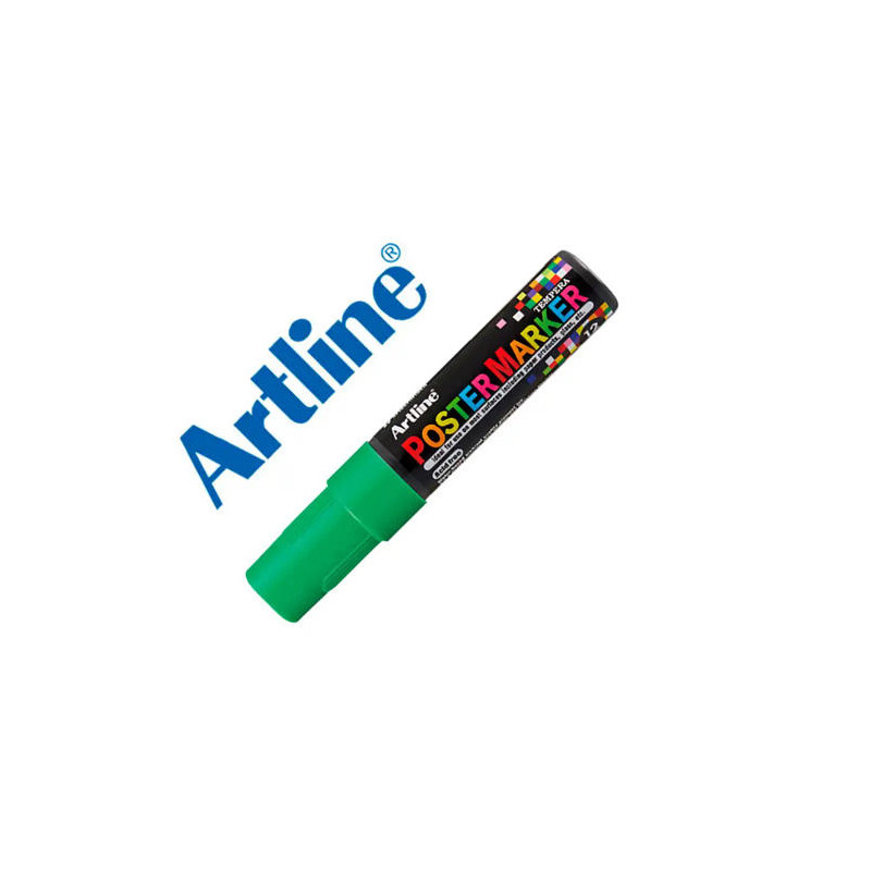 ROTULADOR ARTLINE POSTER MARKER EPP-12 PUNTA RECTANGULAR 12 MM COLOR VERDE FLUOR