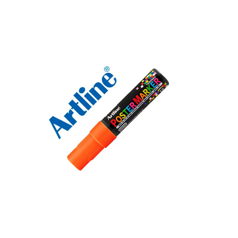 ROTULADOR ARTLINE POSTER MARKER EPP-12 PUNTA RECTANGULAR 12 MM COLOR NARANJA FLUOR