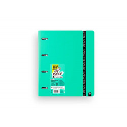 CARPETA CARCHIVO MY RULES 4 ANILLAS 35 MM POLIPROPILENO FOAM 360 DIN A4 RECAMBIO 100 H CON GOMILLA C