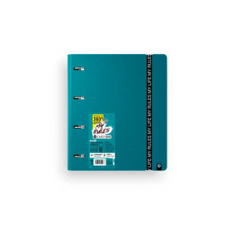 CARPETA CARCHIVO MY RULES 4 ANILLAS 35 MM POLIPROPILENO FOAM 360 DIN A4 RECAMBIO 100 H CON GOMILLA C