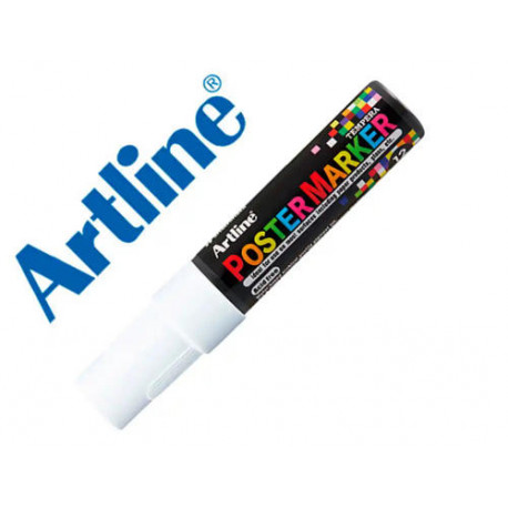 ROTULADOR ARTLINE POSTER MARKER EPP-12 PUNTA RECTANGULAR 12 MM COLOR BLANCO ROTULADOR ARTLINE POSTER MARKER EPP-12 PUNTA RECTANGULAR 12 MM COLOR BLANCO