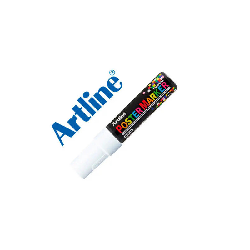 ROTULADOR ARTLINE POSTER MARKER EPP-12 PUNTA RECTANGULAR 12 MM COLOR BLANCO