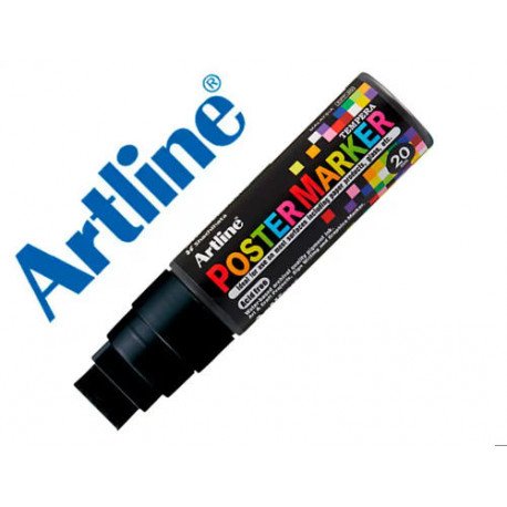 ROTULADOR ARTLINE POSTER MARKER EPP-20 PUNTA RECTANGULAR 20 MM COLOR NEGRO ROTULADOR ARTLINE POSTER MARKER EPP-20 PUNTA RECTANGULAR 20 MM COLOR NEGRO