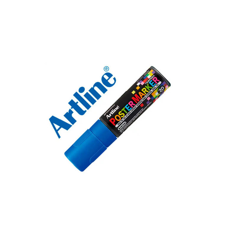ROTULADOR ARTLINE POSTER MARKER EPP-20 PUNTA RECTANGULAR 20 MM COLOR AZUL