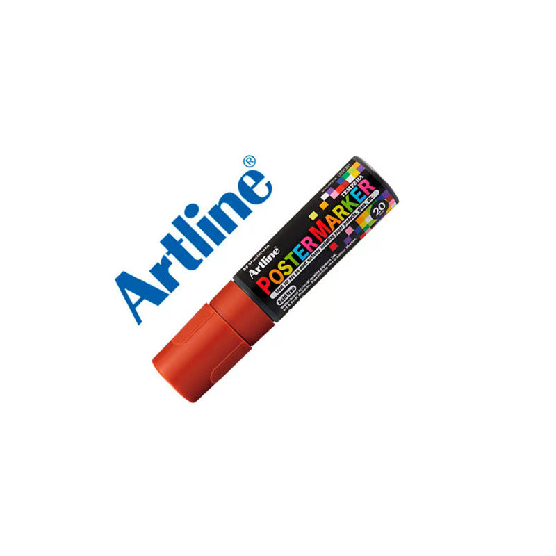 ROTULADOR ARTLINE POSTER MARKER EPP-20 PUNTA RECTANGULAR 20 MM COLOR MARRON
