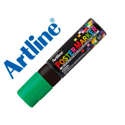 ROTULADOR ARTLINE POSTER MARKER EPP-20 PUNTA RECTANGULAR 20 MM COLOR VERDE FLUOR