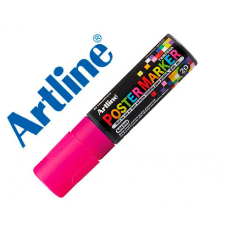 ROTULADOR ARTLINE POSTER MARKER EPP-20 PUNTA RECTANGULAR 20 MM COLOR ROSA FLUOR ROTULADOR ARTLINE POSTER MARKER EPP-20 PUNTA RECTANGULAR 20 MM COLOR ROSA FLUOR