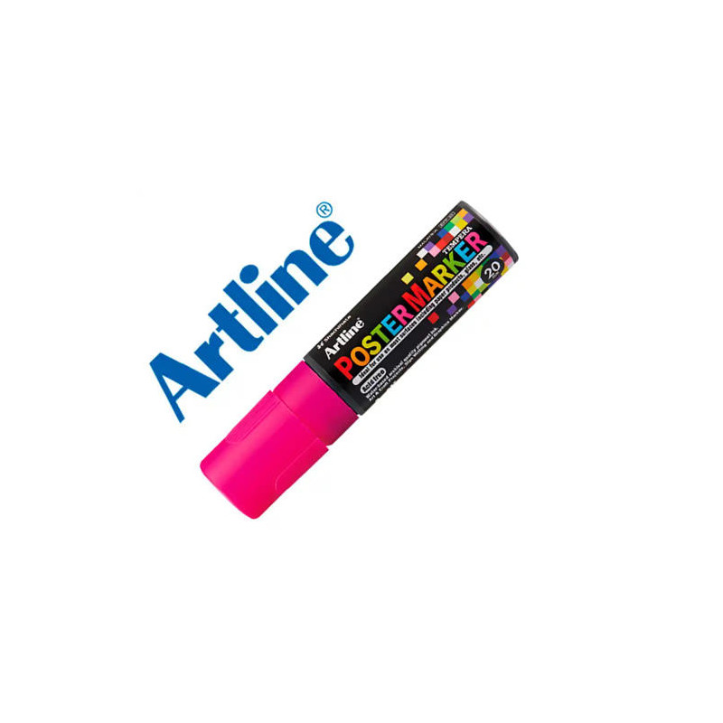 ROTULADOR ARTLINE POSTER MARKER EPP-20 PUNTA RECTANGULAR 20 MM COLOR ROSA FLUOR