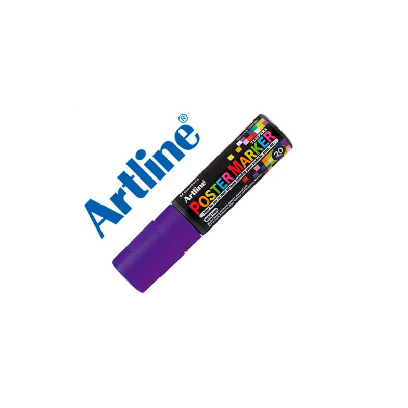 ROTULADOR ARTLINE POSTER MARKER EPP-20 PUNTA RECTANGULAR 20 MM COLOR VIOLETA