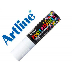 ROTULADOR ARTLINE POSTER MARKER EPP-20 PUNTA RECTANGULAR 20 MM COLOR BLANCO