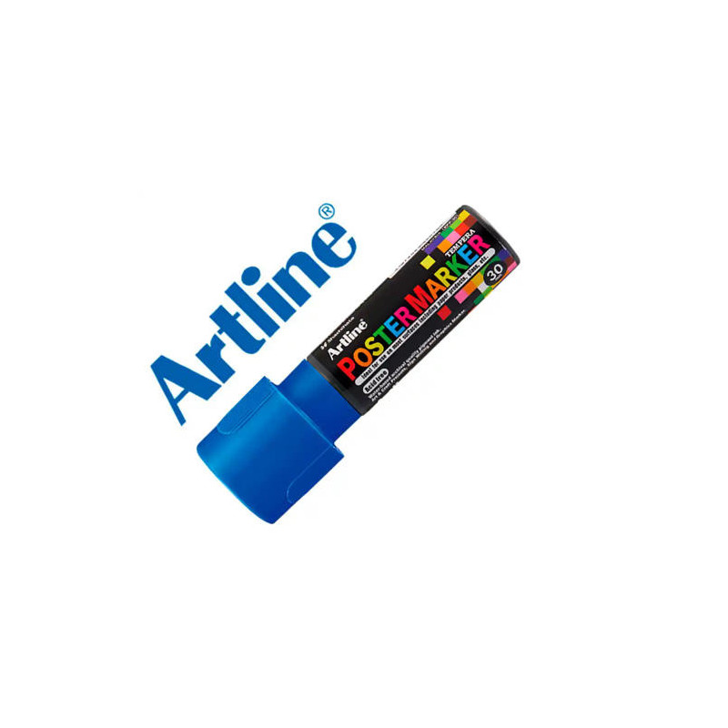 ROTULADOR ARTLINE POSTER MARKER EPP-30 PUNTA RECTANGULAR 30 MM COLOR AZUL