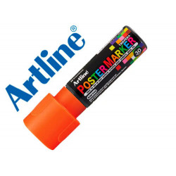 ROTULADOR ARTLINE POSTER MARKER EPP-30 PUNTA RECTANGULAR 30 MM COLOR NARANJA FLUOR