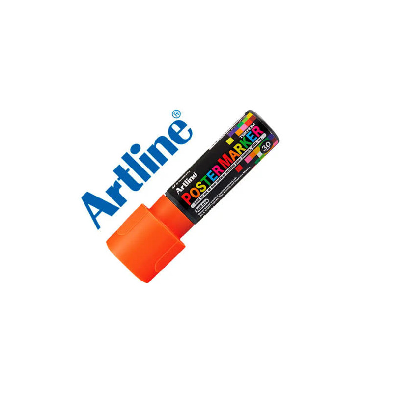 ROTULADOR ARTLINE POSTER MARKER EPP-30 PUNTA RECTANGULAR 30 MM COLOR NARANJA FLUOR