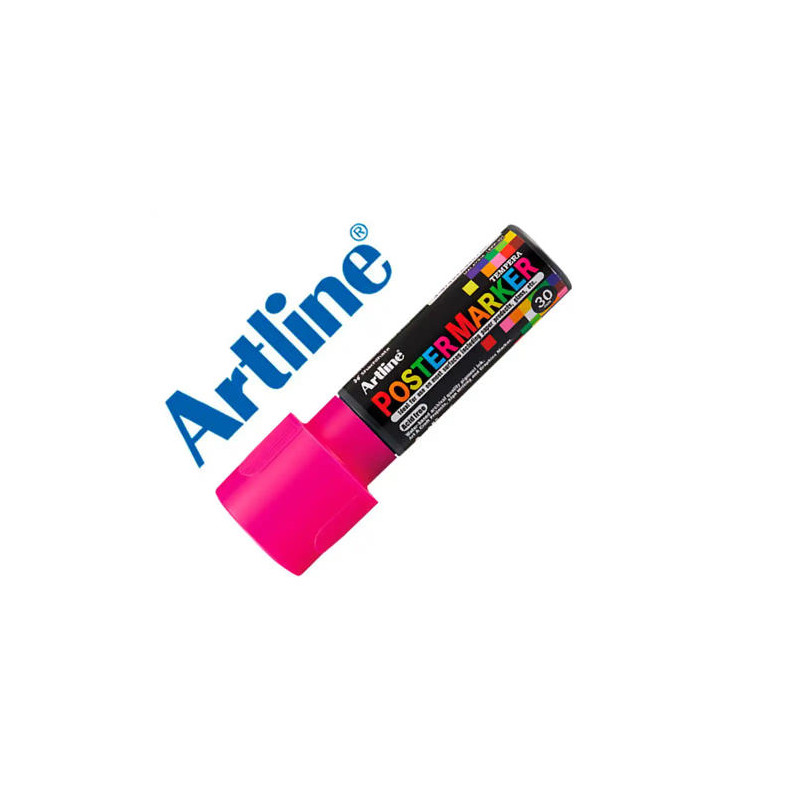 ROTULADOR ARTLINE POSTER MARKER EPP-30 PUNTA RECTANGULAR 30 MM COLOR ROSA FLUOR