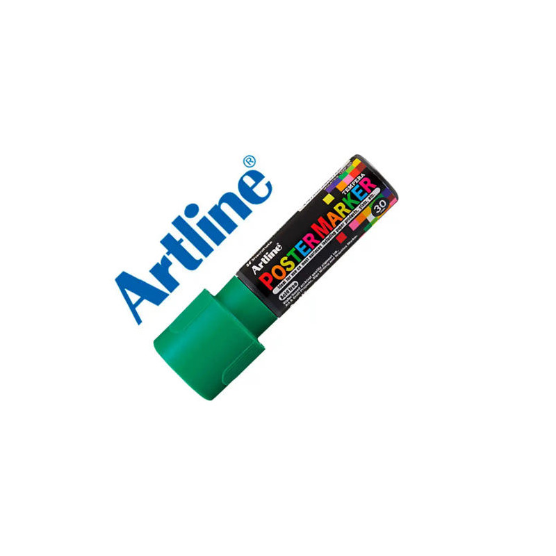 ROTULADOR ARTLINE POSTER MARKER EPP-30 PUNTA RECTANGULAR 30 MM COLOR VERDE