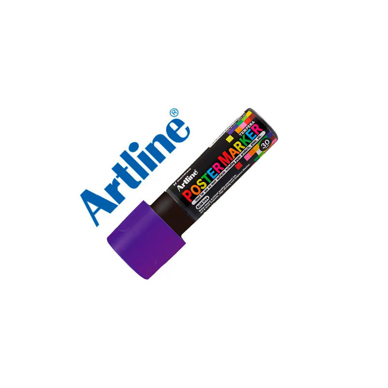 ROTULADOR ARTLINE POSTER MARKER EPP-30 PUNTA RECTANGULAR 30 MM COLOR VIOLETA