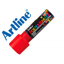 ROTULADOR ARTLINE POSTER MARKER EPP-30 PUNTA RECTANGULAR 30 MM COLOR ROJO