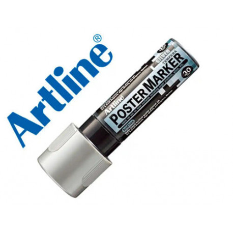 ROTULADOR ARTLINE POSTER MARKER EPP-30 PUNTA RECTANGULAR 30 MM COLOR PLATA ROTULADOR ARTLINE POSTER MARKER EPP-30 PUNTA RECTANGULAR 30 MM COLOR PLATA