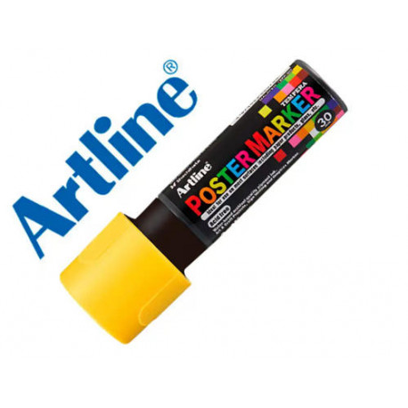 ROTULADOR ARTLINE POSTER MARKER EPP-30 PUNTA RECTANGULAR 30 MM COLOR AMARILLO ROTULADOR ARTLINE POSTER MARKER EPP-30 PUNTA RECTANGULAR 30 MM COLOR AMARILLO