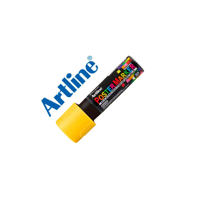 ROTULADOR ARTLINE POSTER MARKER EPP-30 PUNTA RECTANGULAR 30 MM COLOR AMARILLO