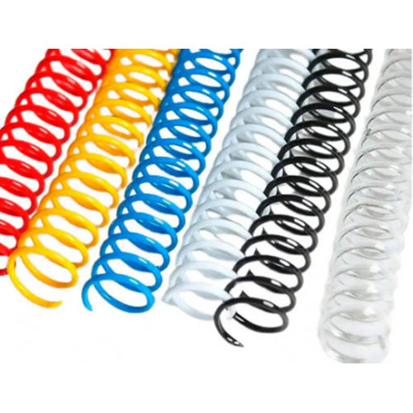 ESPIRAL PLASTICO YOSAN PASO 64 N16 COLORES SURTIDOS CAJA DE 50 UNIDADES ESPIRAL PLASTICO YOSAN PASO 64 N16 COLORES SURTIDOS CAJA DE 50 UNIDADES