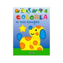 CUADERNO DE COLOREAR SUSAETA COLOREA A MIS AMIGOS 12 PAGINAS 20X27 CM