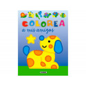 CUADERNO DE COLOREAR SUSAETA COLOREA A MIS AMIGOS 12 PAGINAS 20X27 CM