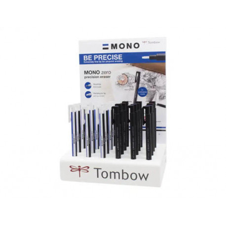 PORTAGOMAS TOMBOW MONO ZERO EXPOSITOR DE 24 UNIDADES PUNTAS SURTIDAS PORTAGOMAS TOMBOW MONO ZERO EXPOSITOR DE 24 UNIDADES PUNTAS SURTIDAS