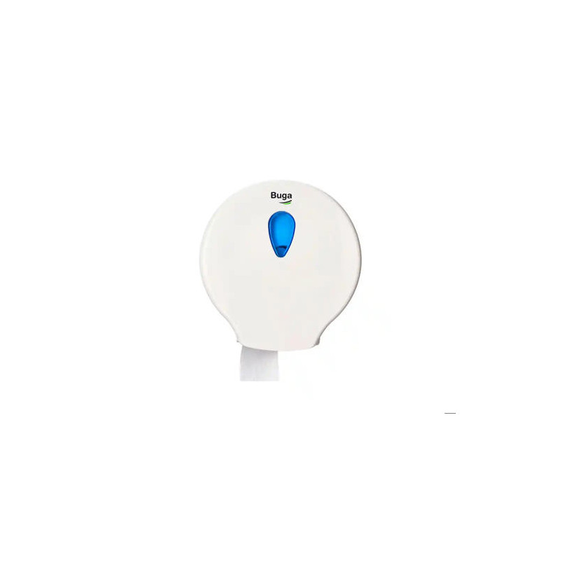 DISPENSADOR PAPEL HIGIENICO INDUSTRIAL BUNZL BUGA FABRICADO EN ABS COLOR BLANCO