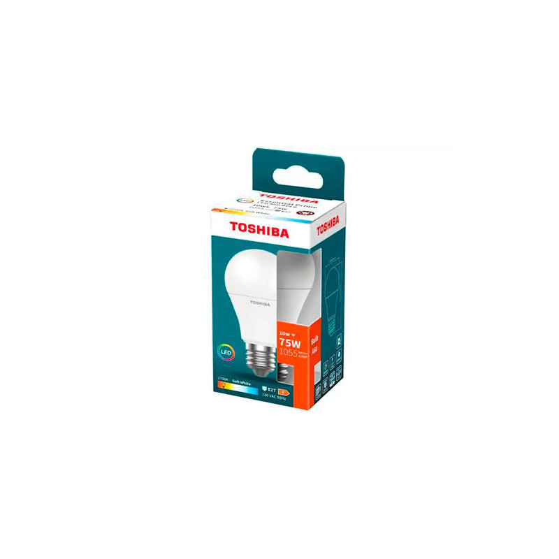 BOMBILLA LED TOSHIBA ESSENTIAL A60 E27 10W LUZ CALIDA 2700K
