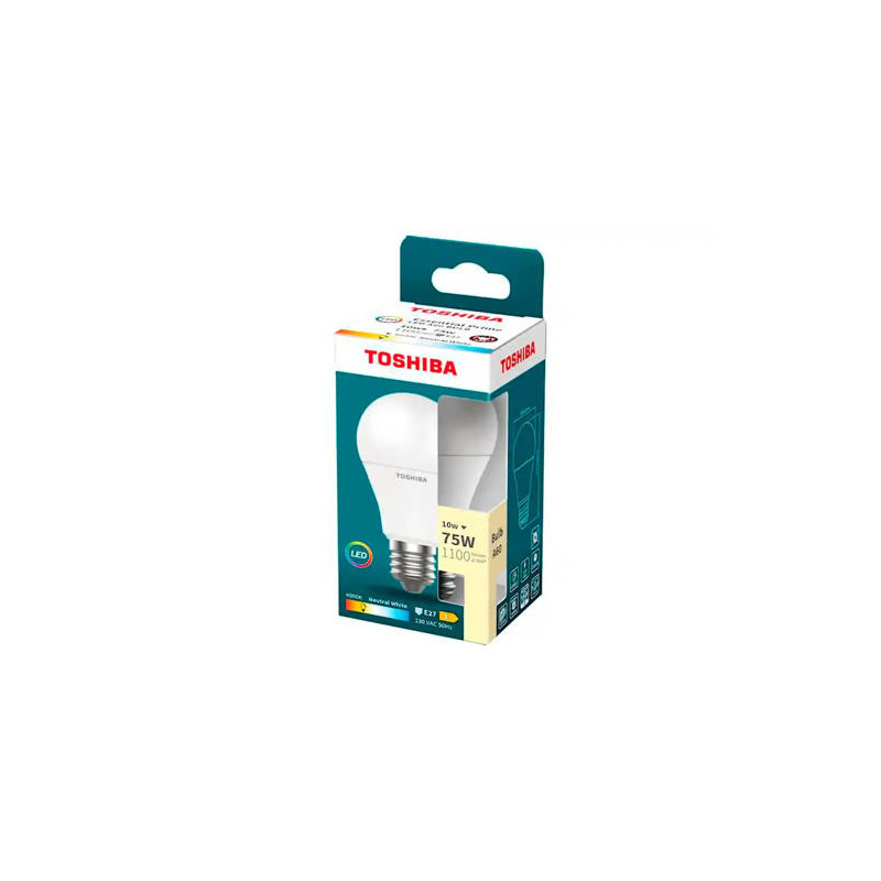 BOMBILLA LED TOSHIBA ESSENTIAL A60 E27 10W LUZ NEUTRA 4000K