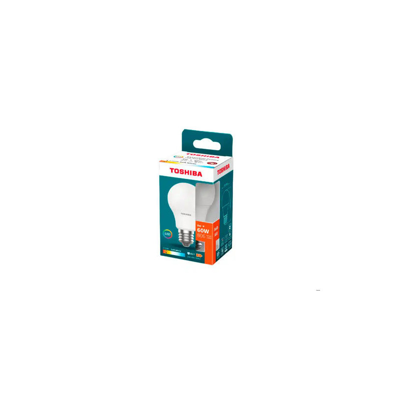 BOMBILLA LED TOSHIBA ESSENTIAL A60 E27 8W LUZ CALIDA 2700K