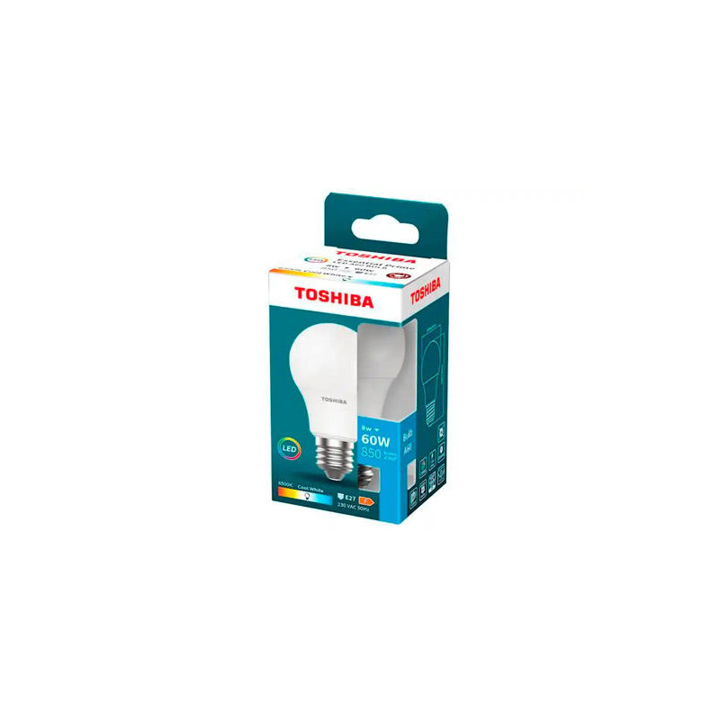 BOMBILLA LED TOSHIBA ESSENTIAL A60 E27 8W LUZ FRIA 6500K