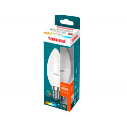BOMBILLA LED TOSHIBA ESSENTIAL C37 E14 4.7W LUZ CALIDA 2700K