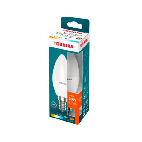 BOMBILLA LED TOSHIBA ESSENTIAL C37 E14 4.7W LUZ CALIDA 2700K BOMBILLA LED TOSHIBA ESSENTIAL C37 E14 4.7W LUZ CALIDA 2700K