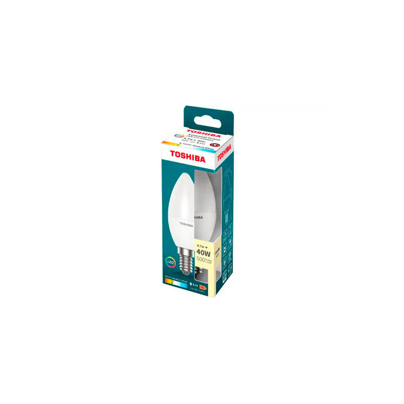 BOMBILLA LED TOSHIBA ESSENTIAL C37 E14 4.7W LUZ NEUTRA 4000K