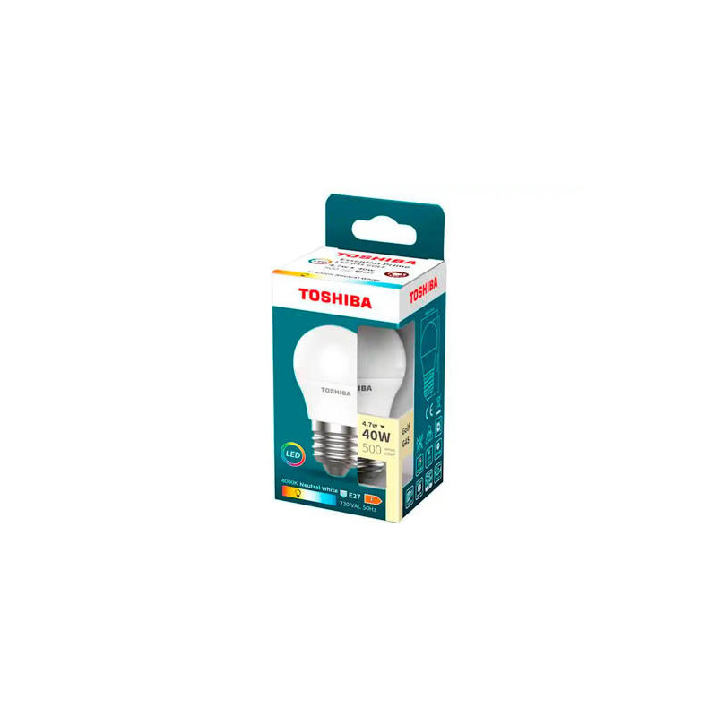 BOMBILLA LED TOSHIBA ESSENTIAL G45 E27 4.7W LUZ NEUTRA 4000K