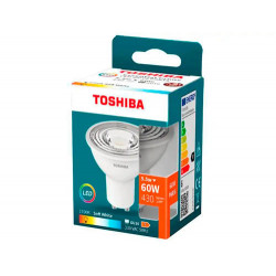 FOCO LED TOSHIBA ESSENTIAL GU10 5.5W LUZ CALIDA 2700K