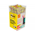 BLOC DE NOTAS ADHESIVAS QUITA Y PON POST-IT CUBO 76X76 MM EXPOSITOR SUELO DE 96 UNIDADES SURTIDAS 40