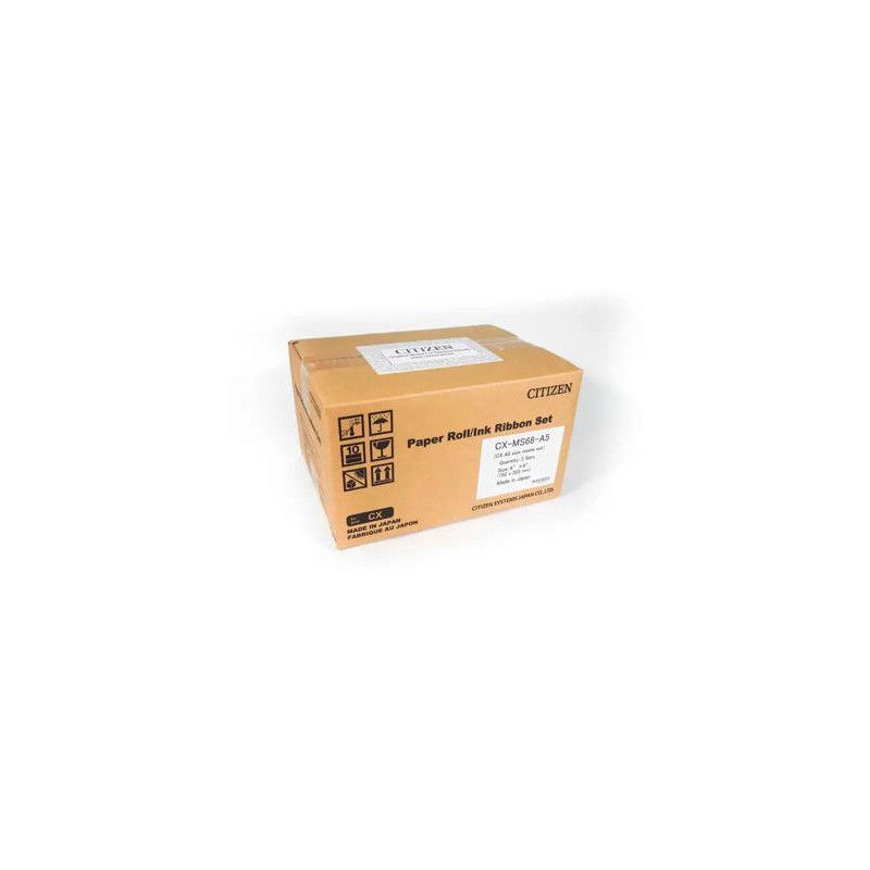 PAPEL SUBLIMACION CITIZEN PARA IMPRESORA CX-02 CAJA DE 2 ROLLOS 200 COPIAS 15X20 CM/ 400 COPIAS 10X1